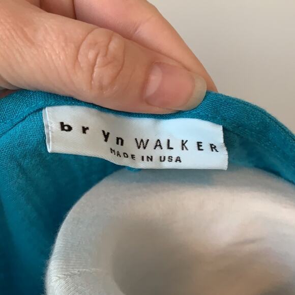 Bryn Walker Turquoise Cotton Waffle Oversized Top Sz M - Picture 4 of 6